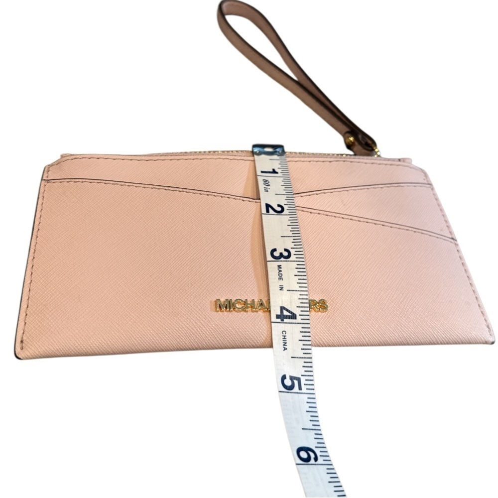 MICHAEL KORS Red Jet Set Medium Saffiano Leather Crossover Wristlet - Picture 6 of 8